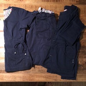 Koi Scrub Set Navy